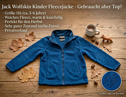 Jack wolfskin fleecejacke blau - jack,